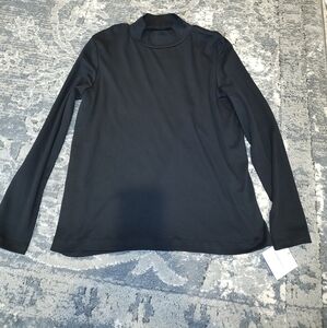 Women's Croft&Barrow black mockneck long sleeve shirt brand new szXXL